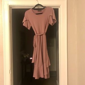 Ruffled Shift Dress